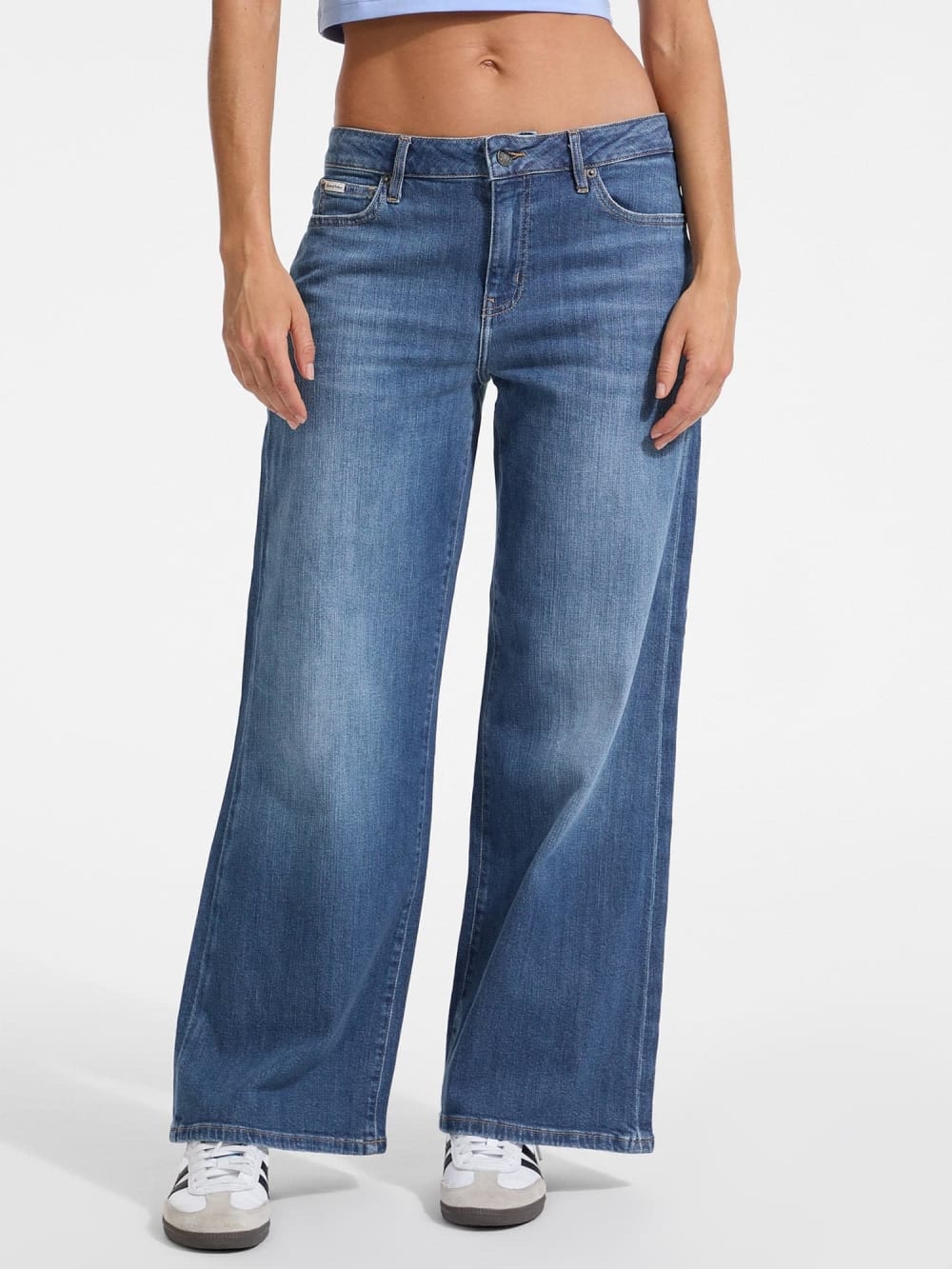 G13 Low-rise extra wide leg jeans