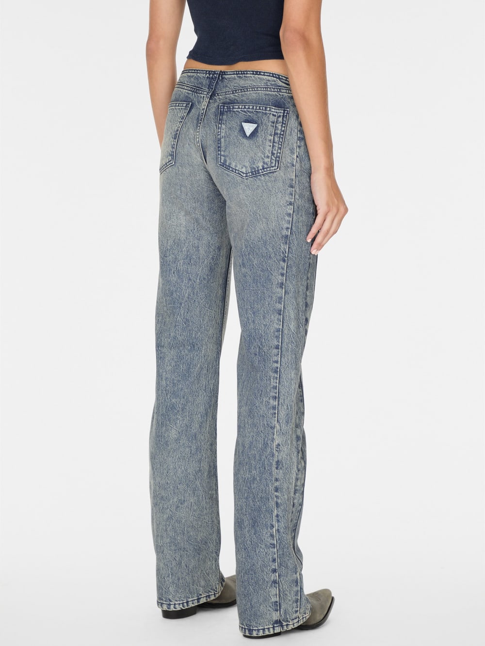 pieced denim jeans