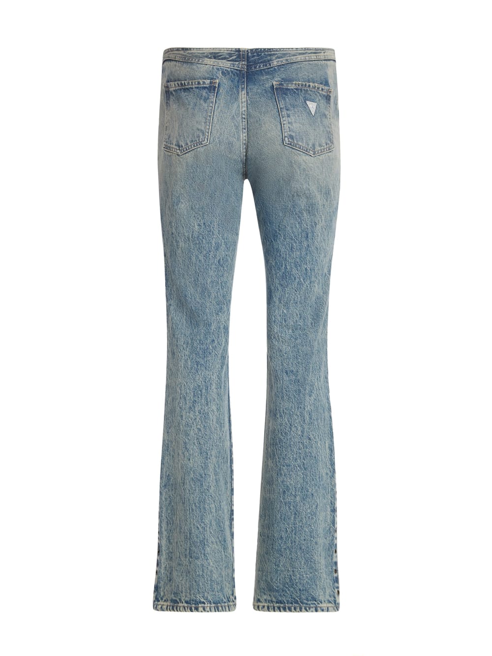 eyelet low-rise denim pants