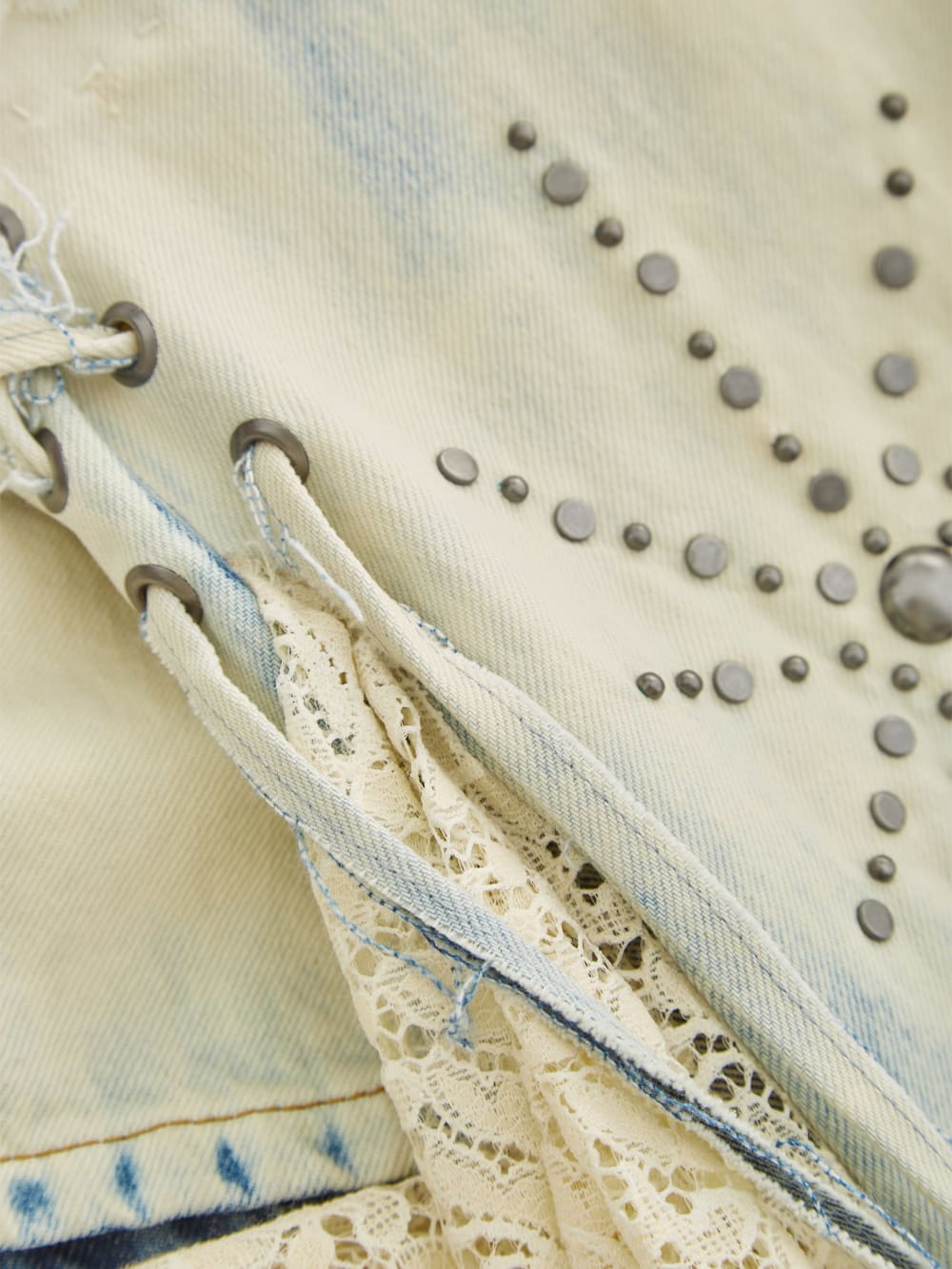 flare lace jeans