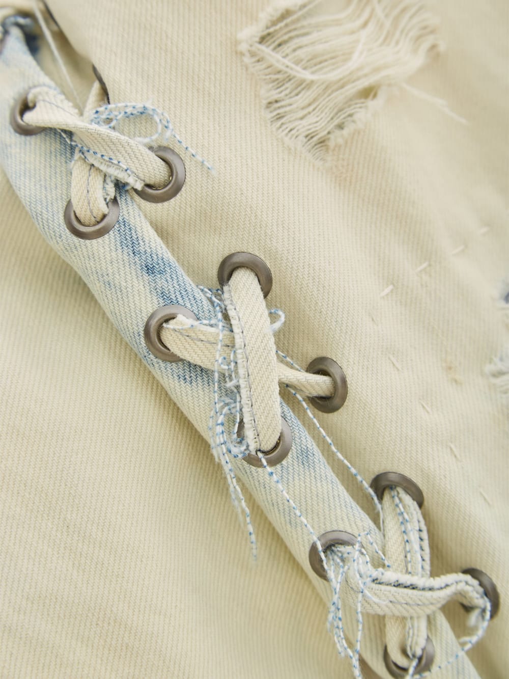 flare lace jeans