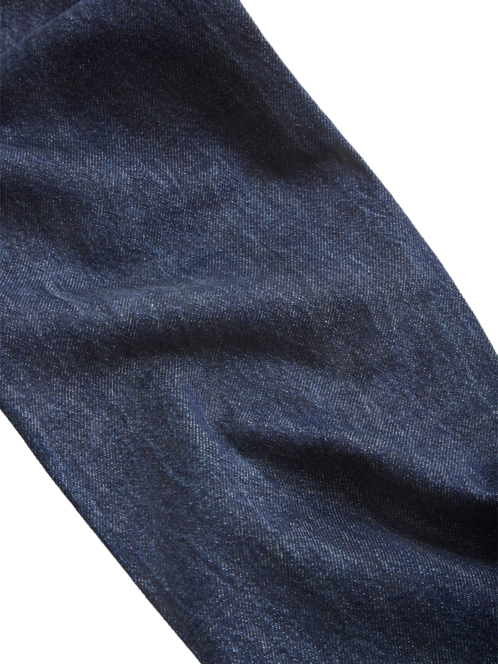 contrast denim flare pants