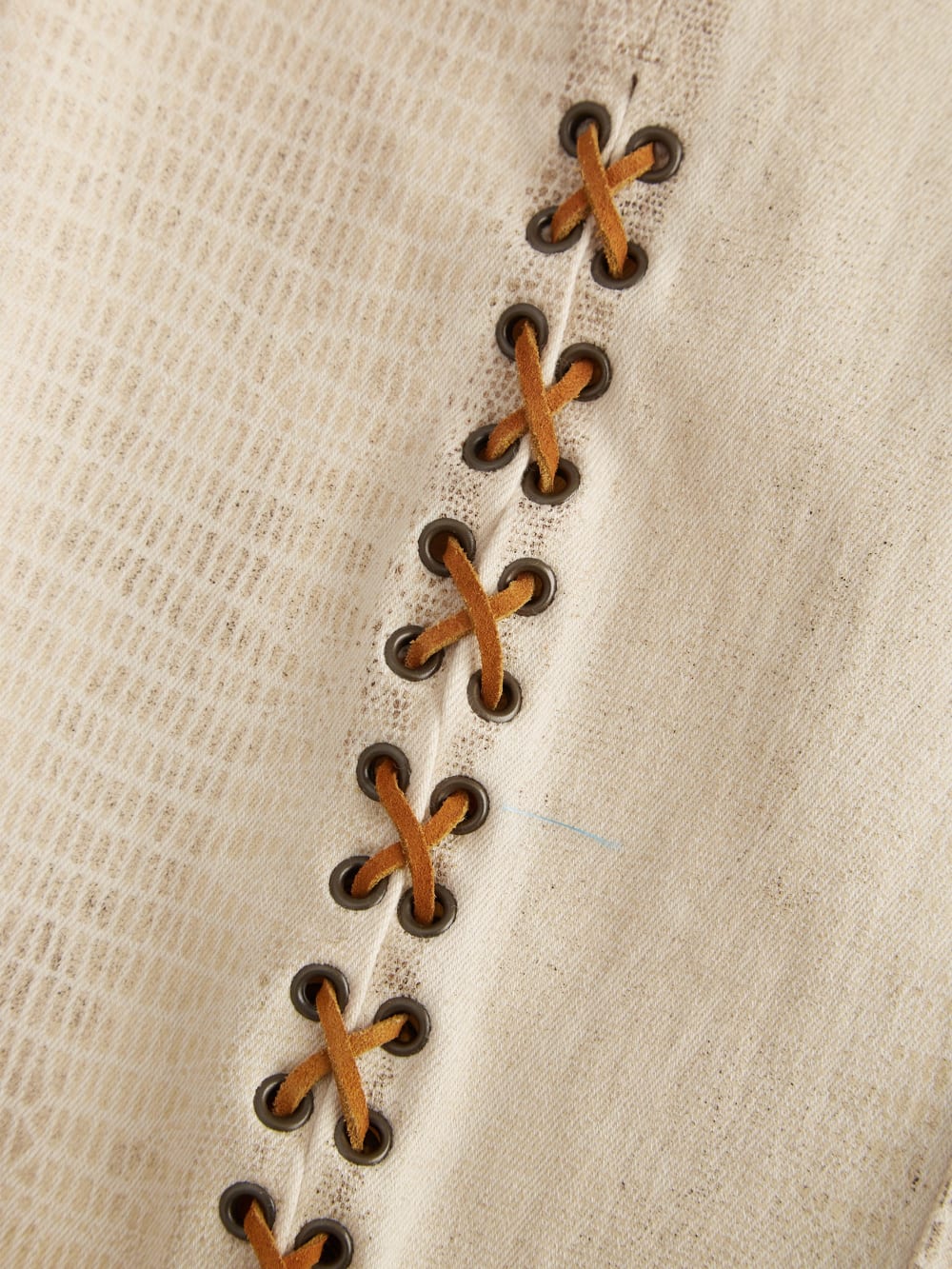 Laced Flared Denim Jeans