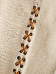 Laced Flared Denim Jeans