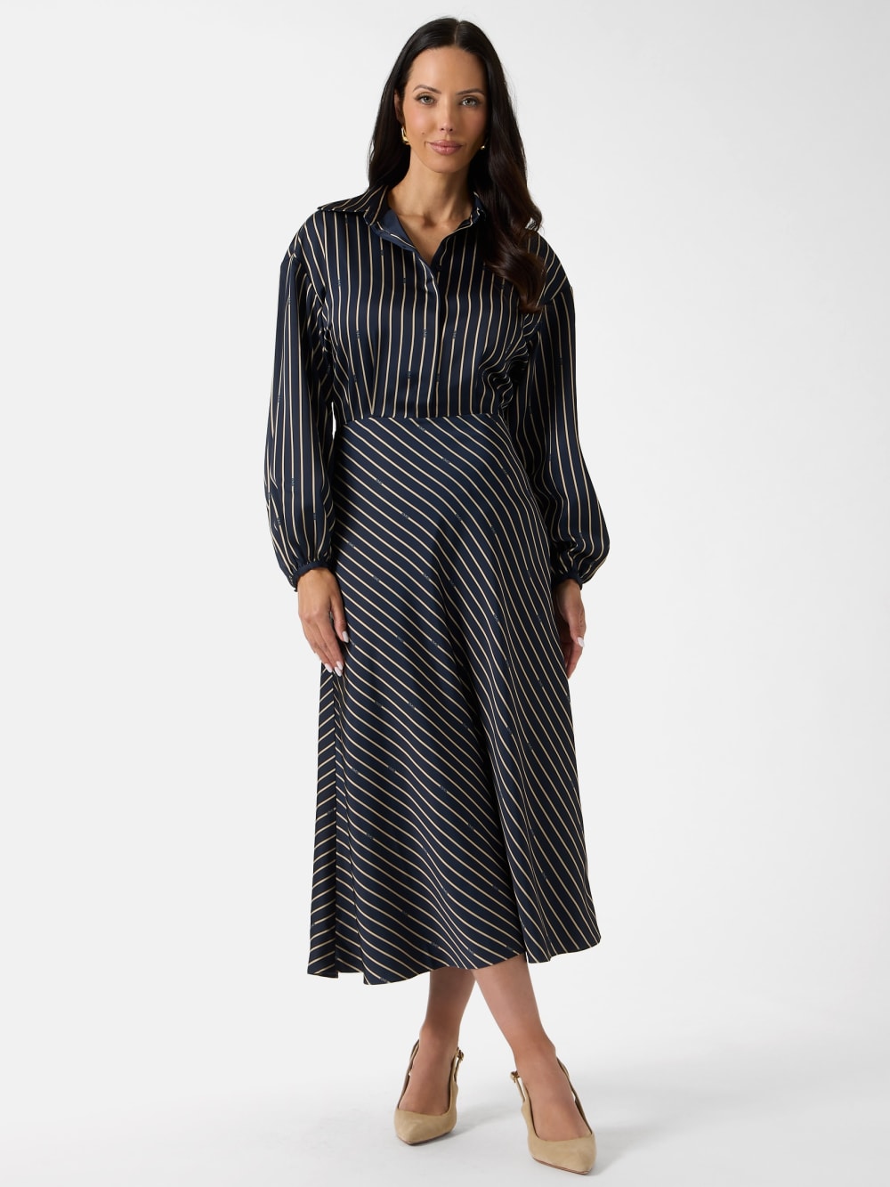 Eco Fatou Striped Maxi Dress