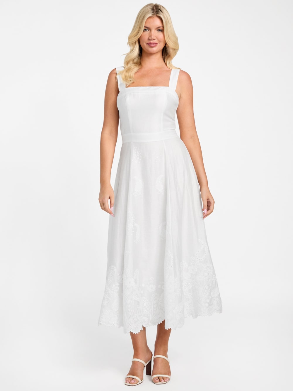 Eco Mindy Embroidered Midi Dress