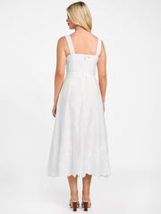 Eco Mindy Embroidered Midi Dress