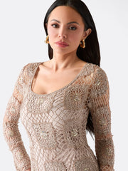 Charli Crochet Maxi Dress