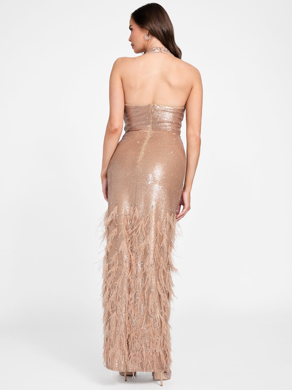Raya Feathered Gown