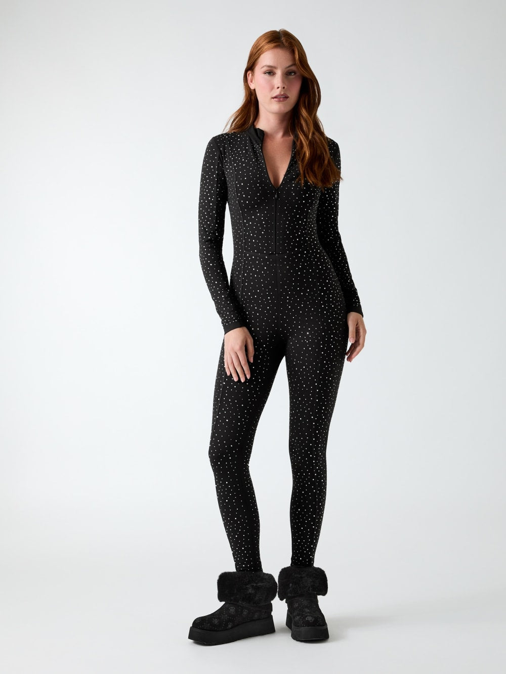 Nati Rhinestone Ski Jumpsuit