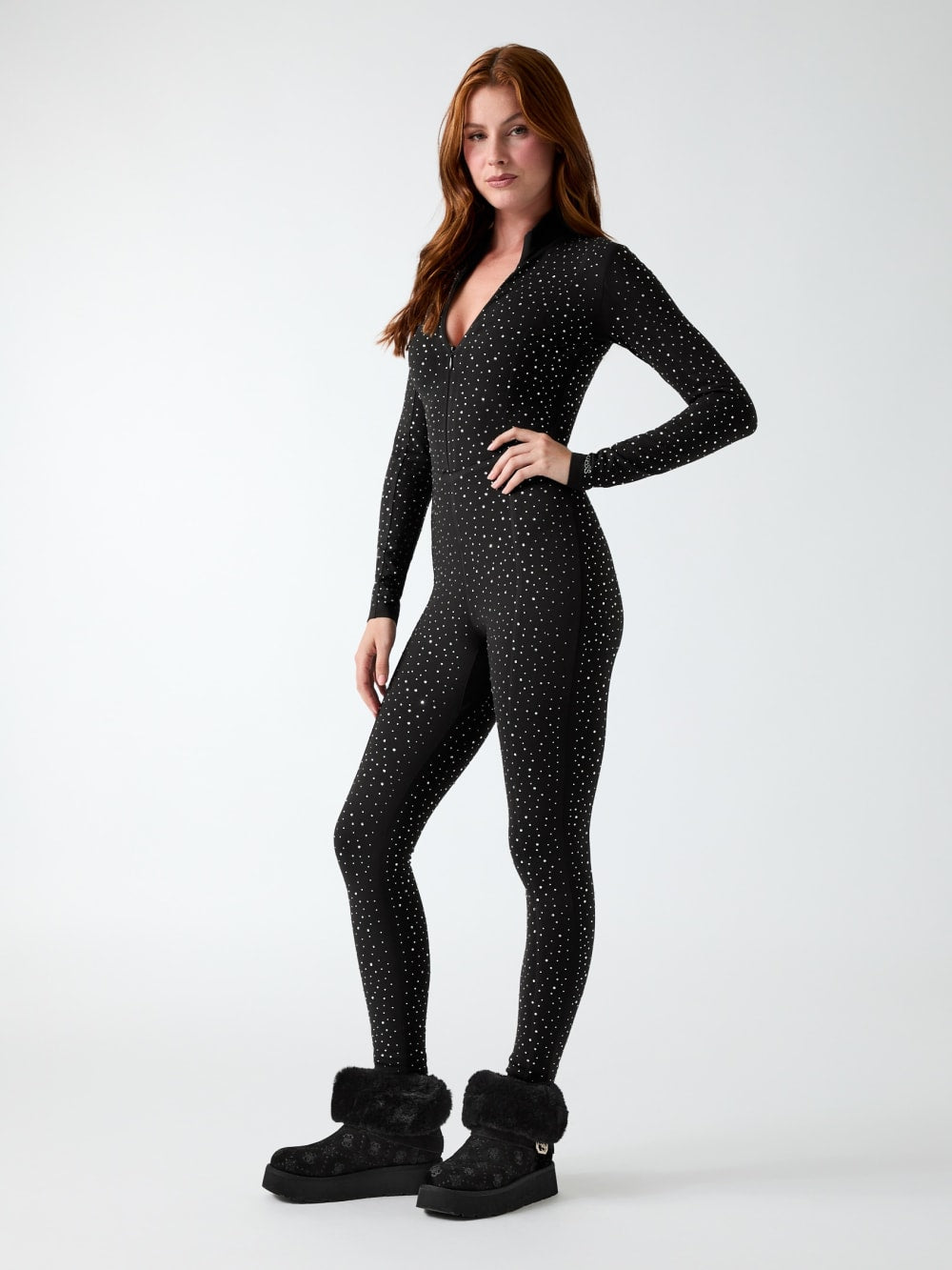 Nati Rhinestone Ski Jumpsuit