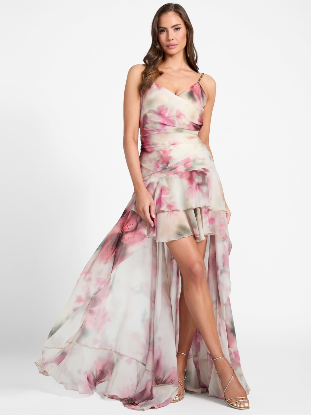 Eco Kendall Printed High-Low Dress
