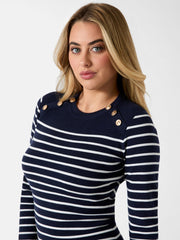 Eco Helen Striped Sweater Dress