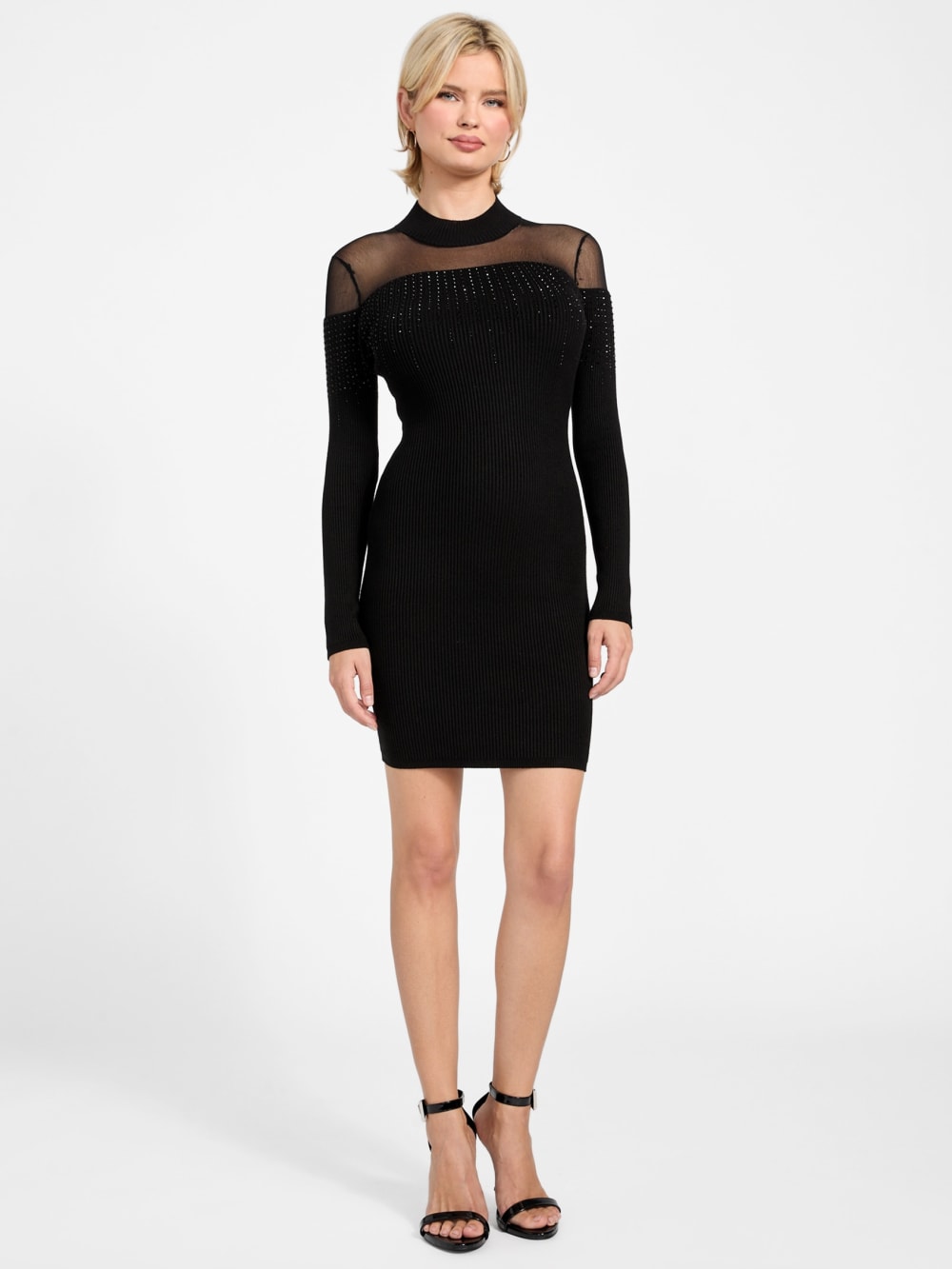 Eco Jeena Rhinestone Sweater Dress