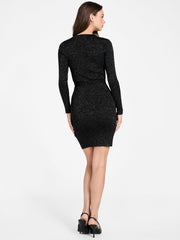 Cammi Metallic Knit Sweater Dress