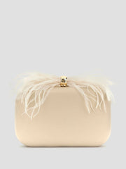 Keyah Feather Top Clutch