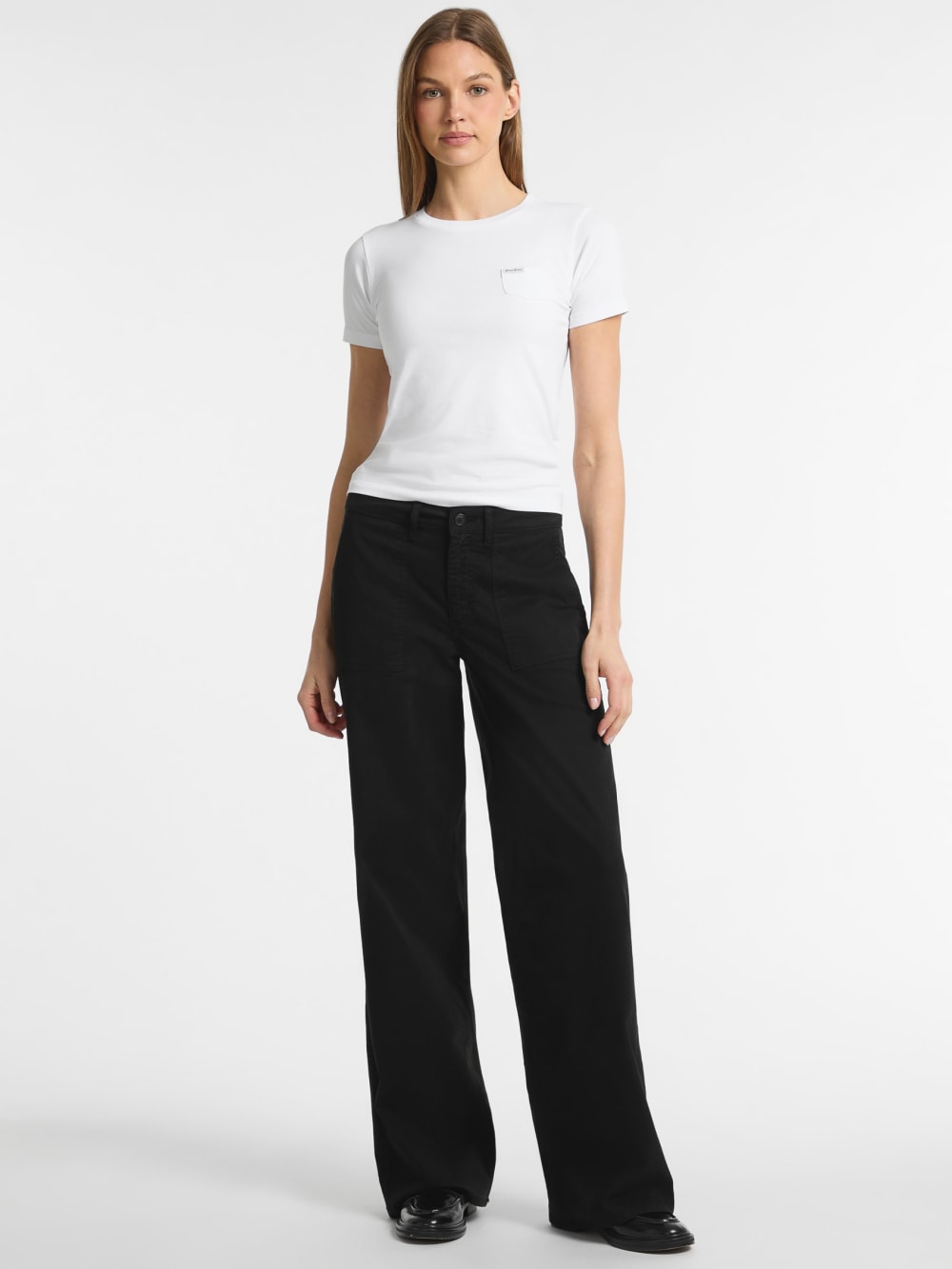 Utility Wide-Leg Jeans