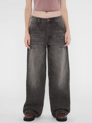 GUESS Originals Double Pocket Wide-Leg Jeans