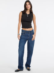 Boyfriend Front-Yoke Jeans