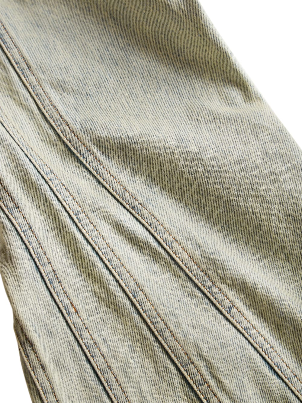 panel denim flare pants
