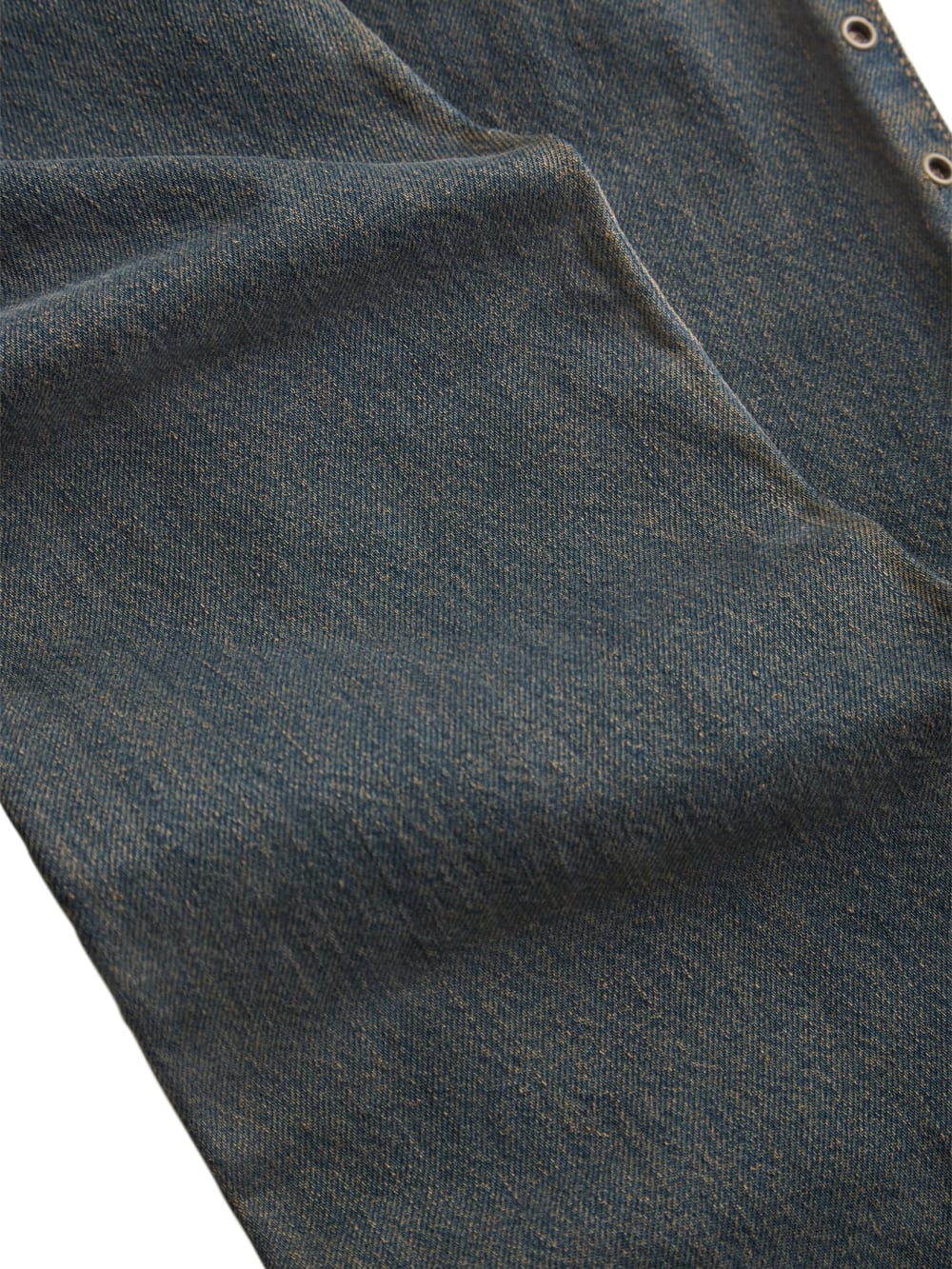 eyelet low-rise denim pants