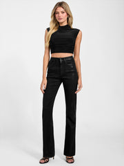 Eco Coated Sexy Flare Jeans