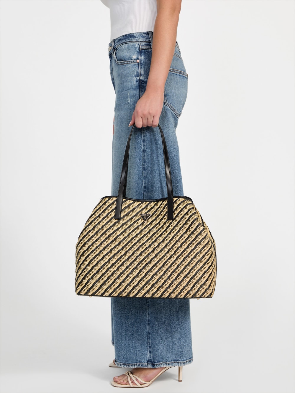 Vikky Woven Straw Tote Set
