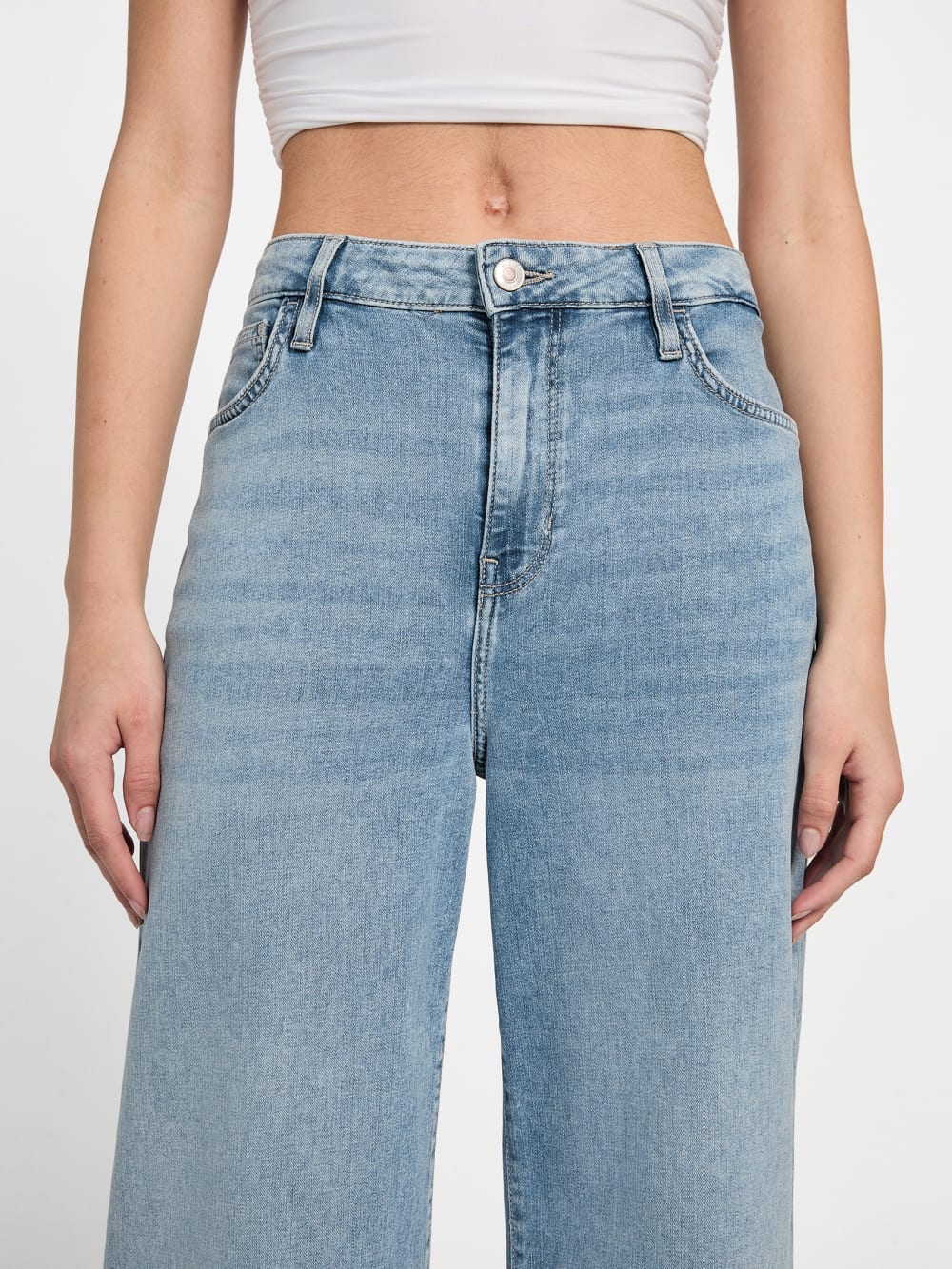 Eco Bellflower Cropped Wide Leg Jeans