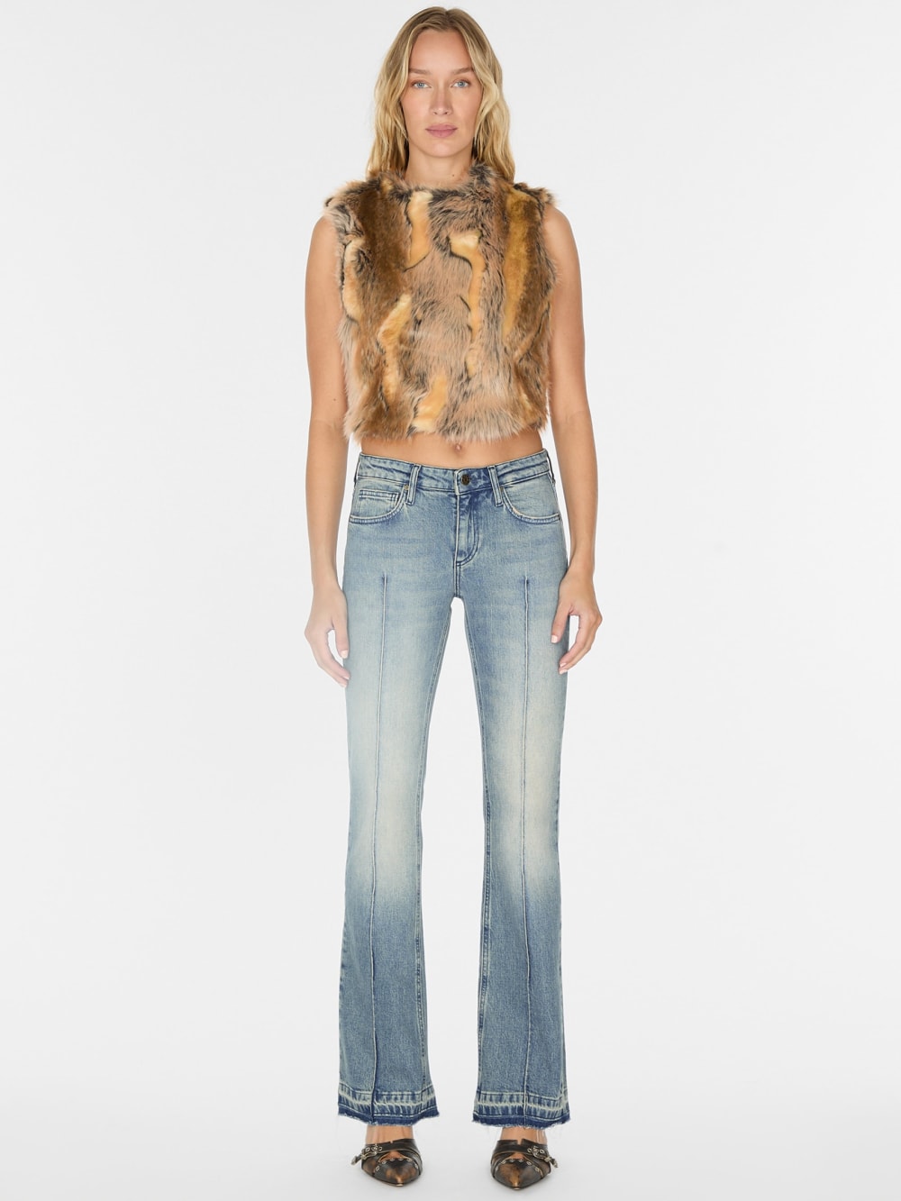 flare denim pant