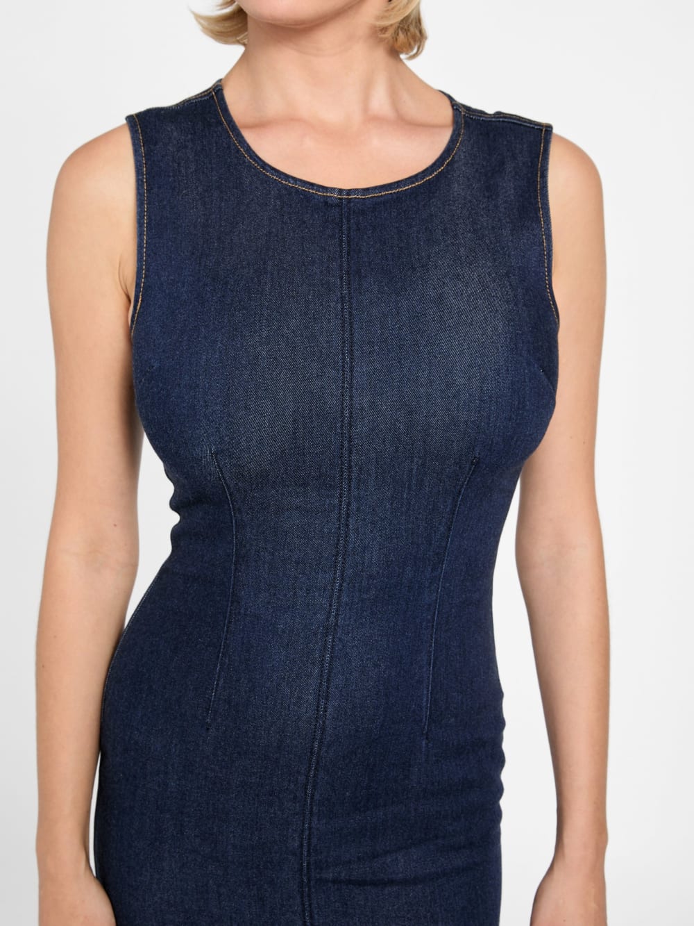 Lyocell blend midi dress