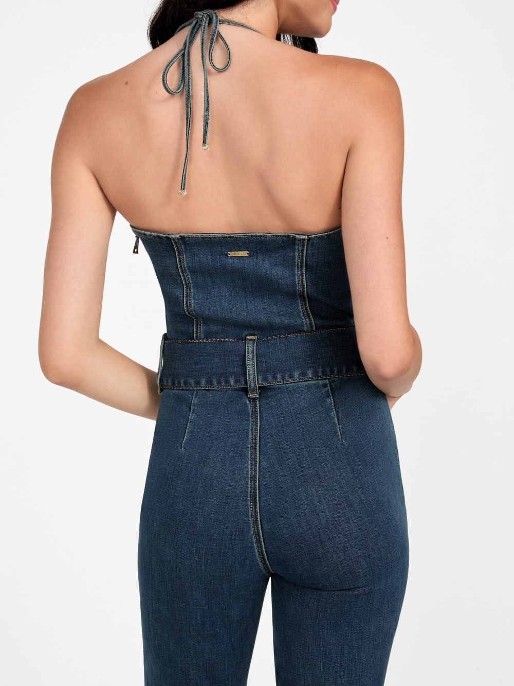 Eco Rebel Halter Denim Jumpsuit