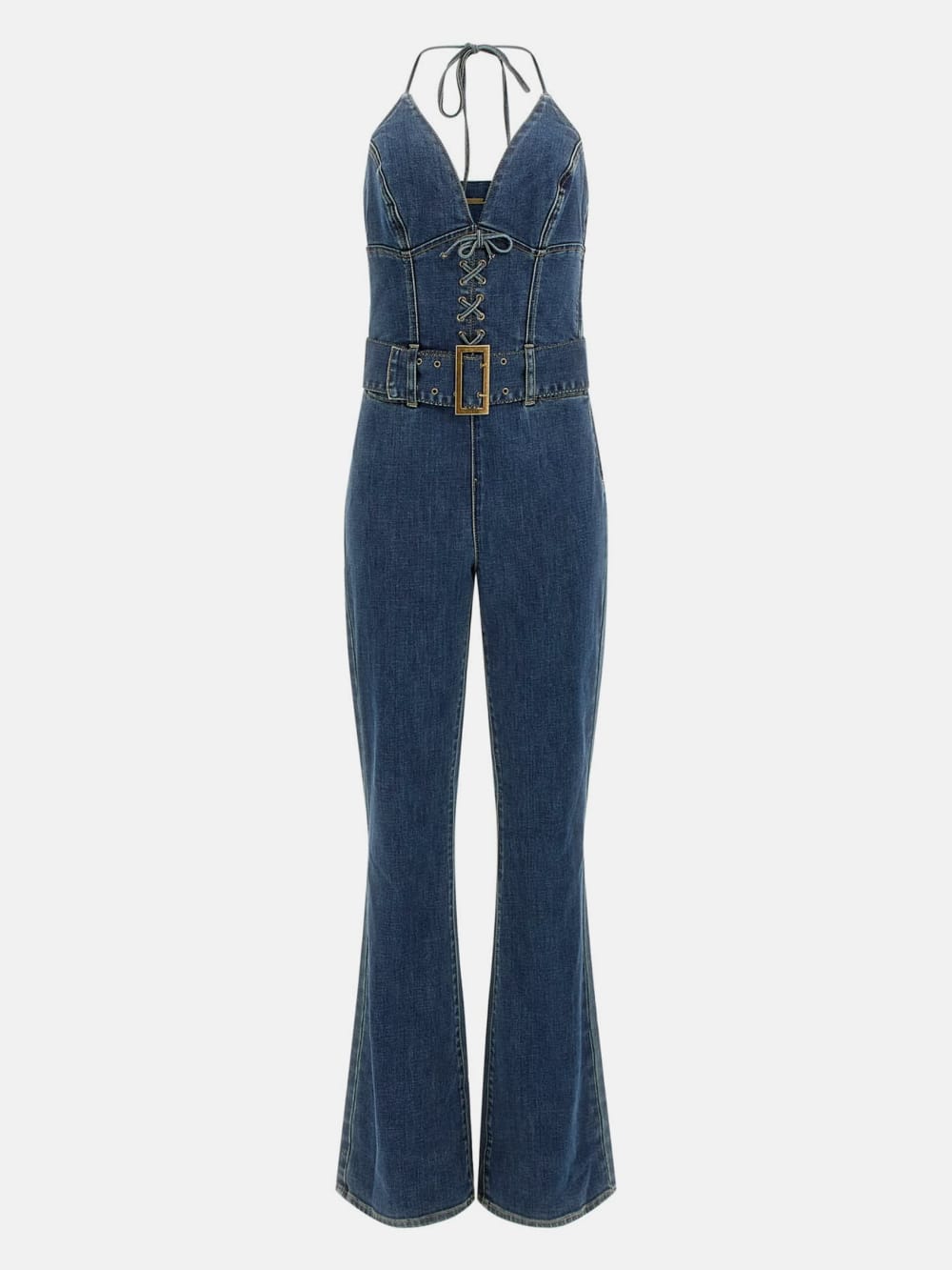 Eco Rebel Halter Denim Jumpsuit