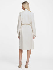 Eco Greta Linen-Blend Safari Dress