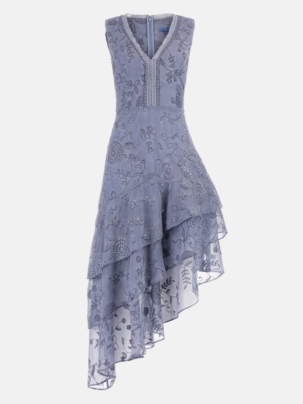 Loren Embossed Tiered Dress