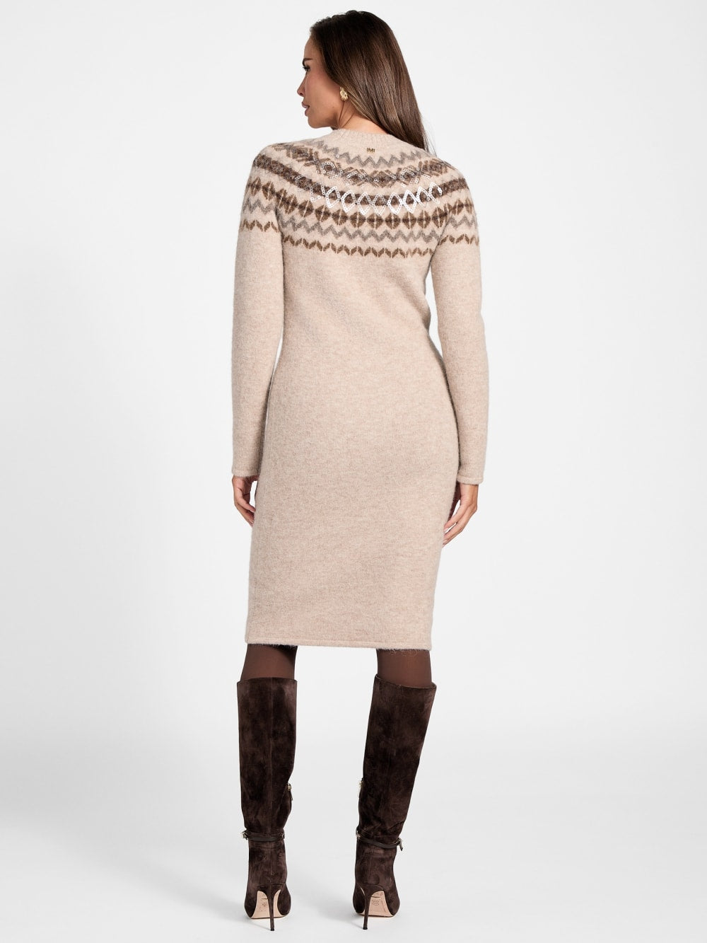 Akilah Jacquard Sweater Dress