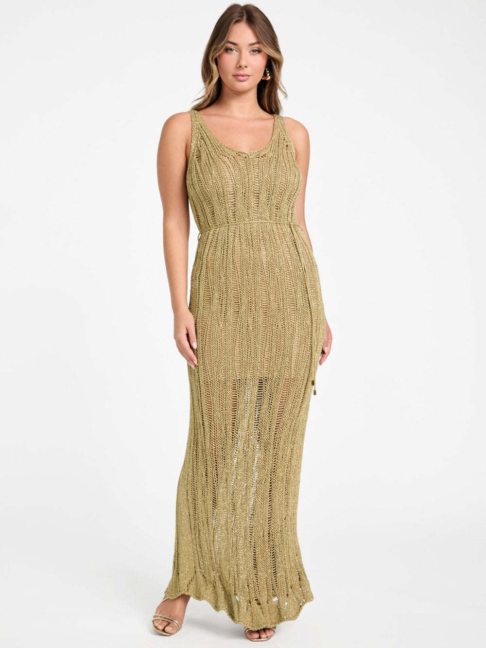 Lucky Lurex Net Maxi Dress