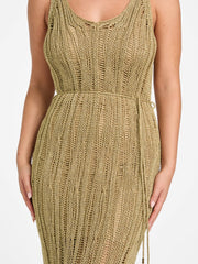Lucky Lurex Net Maxi Dress