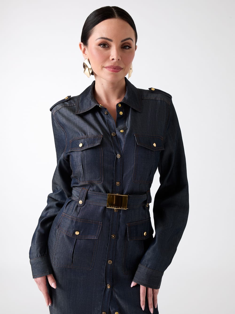 Eco Carla Safari Denim Dress