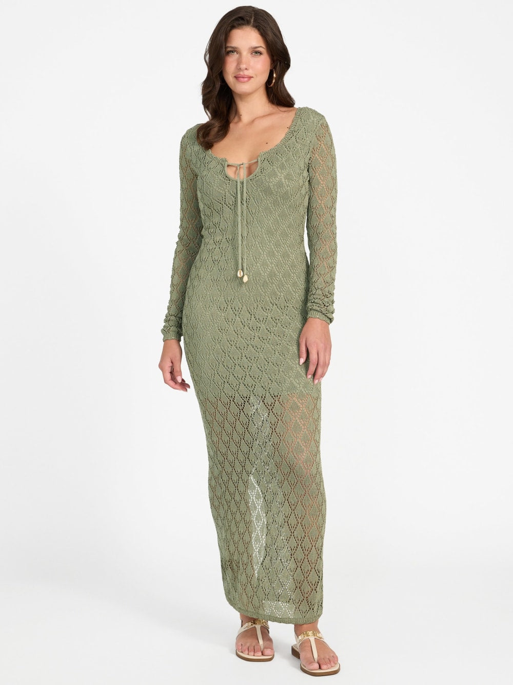 Alba Pointelle Maxi Dress