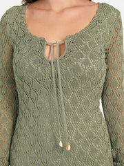 Alba Pointelle Maxi Dress