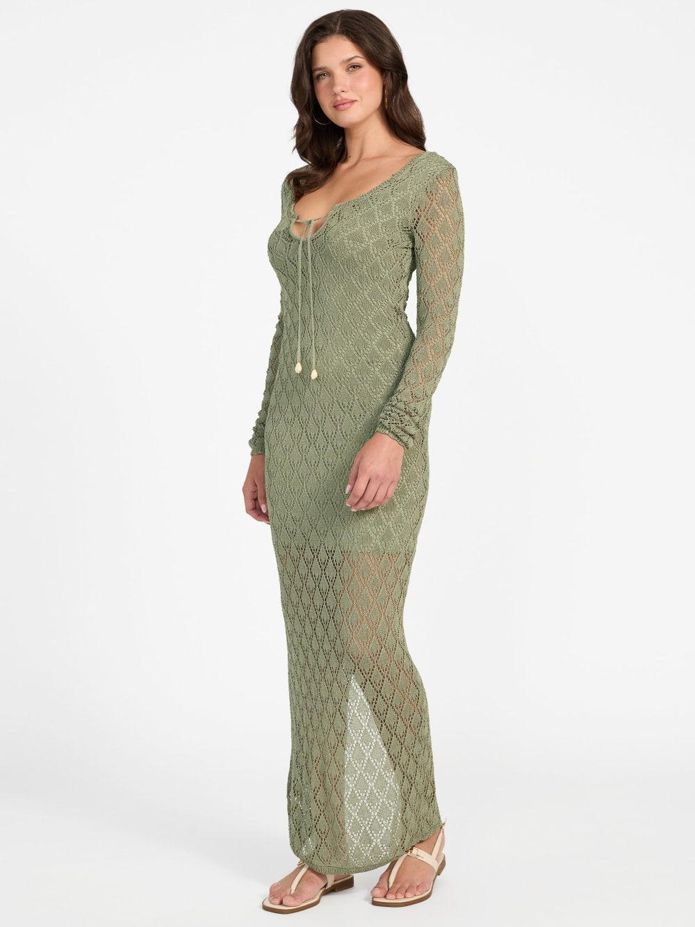 Alba Pointelle Maxi Dress