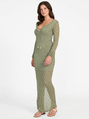 Alba Pointelle Maxi Dress
