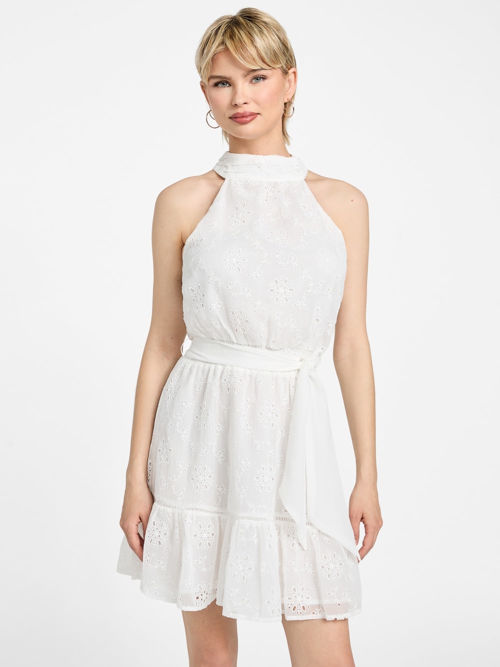 Danielle Halter Chiffon Dress