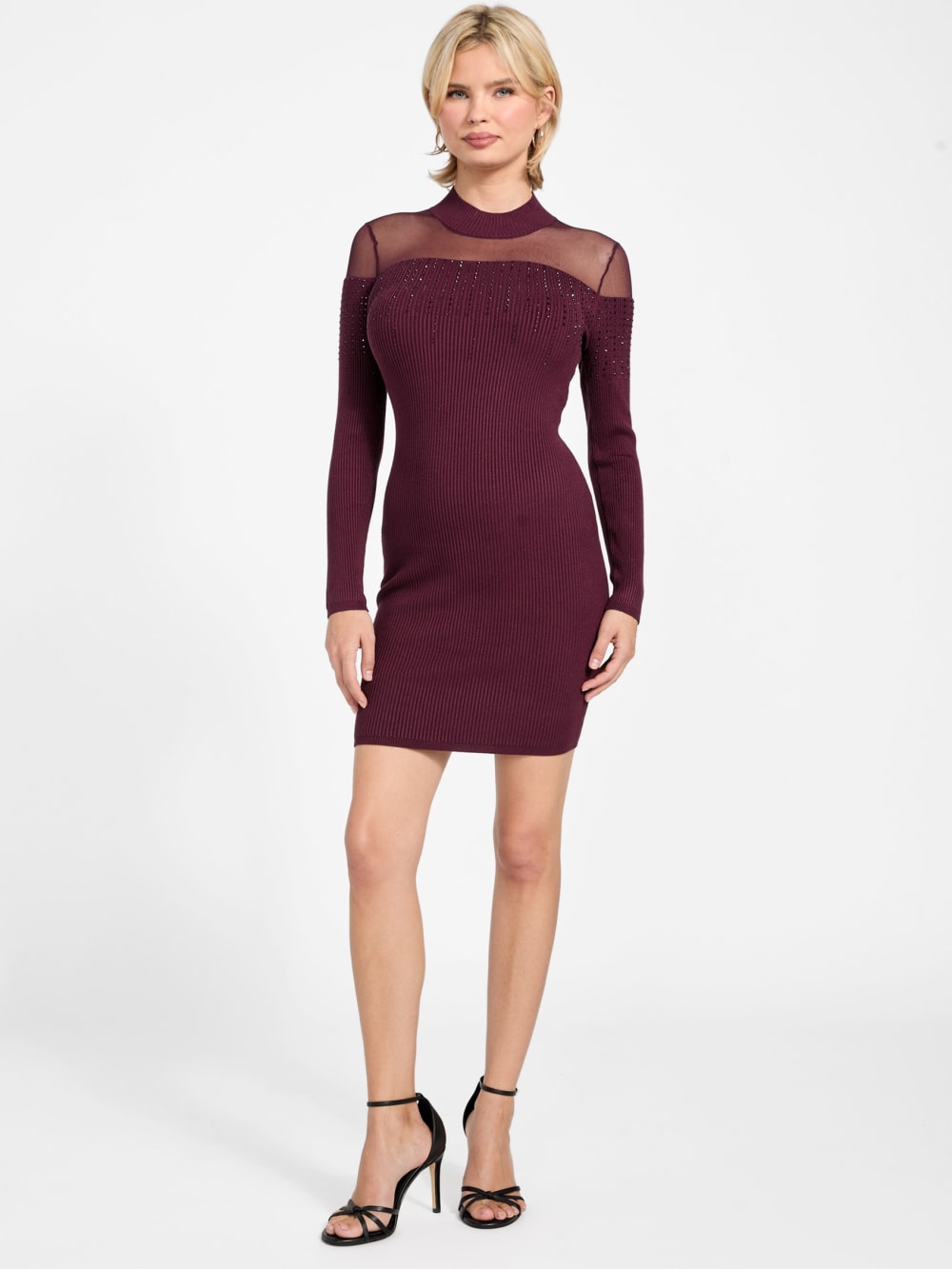 Eco Jeena Rhinestone Sweater Dress