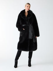 Molly Faux-Fur Wrap Coat