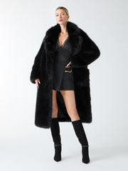 Molly Faux-Fur Wrap Coat