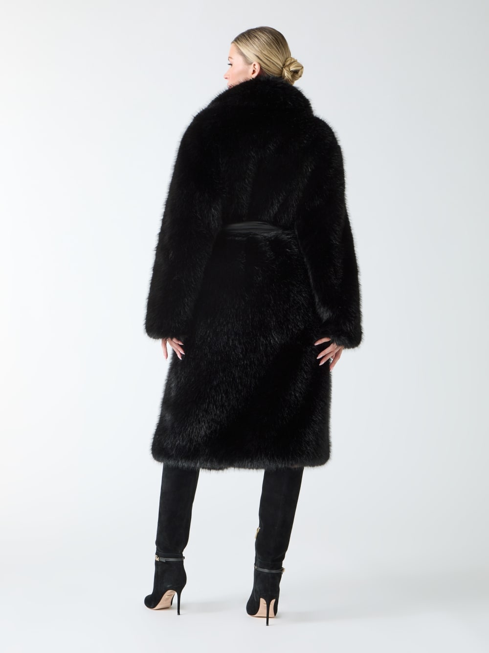 Molly Faux-Fur Wrap Coat
