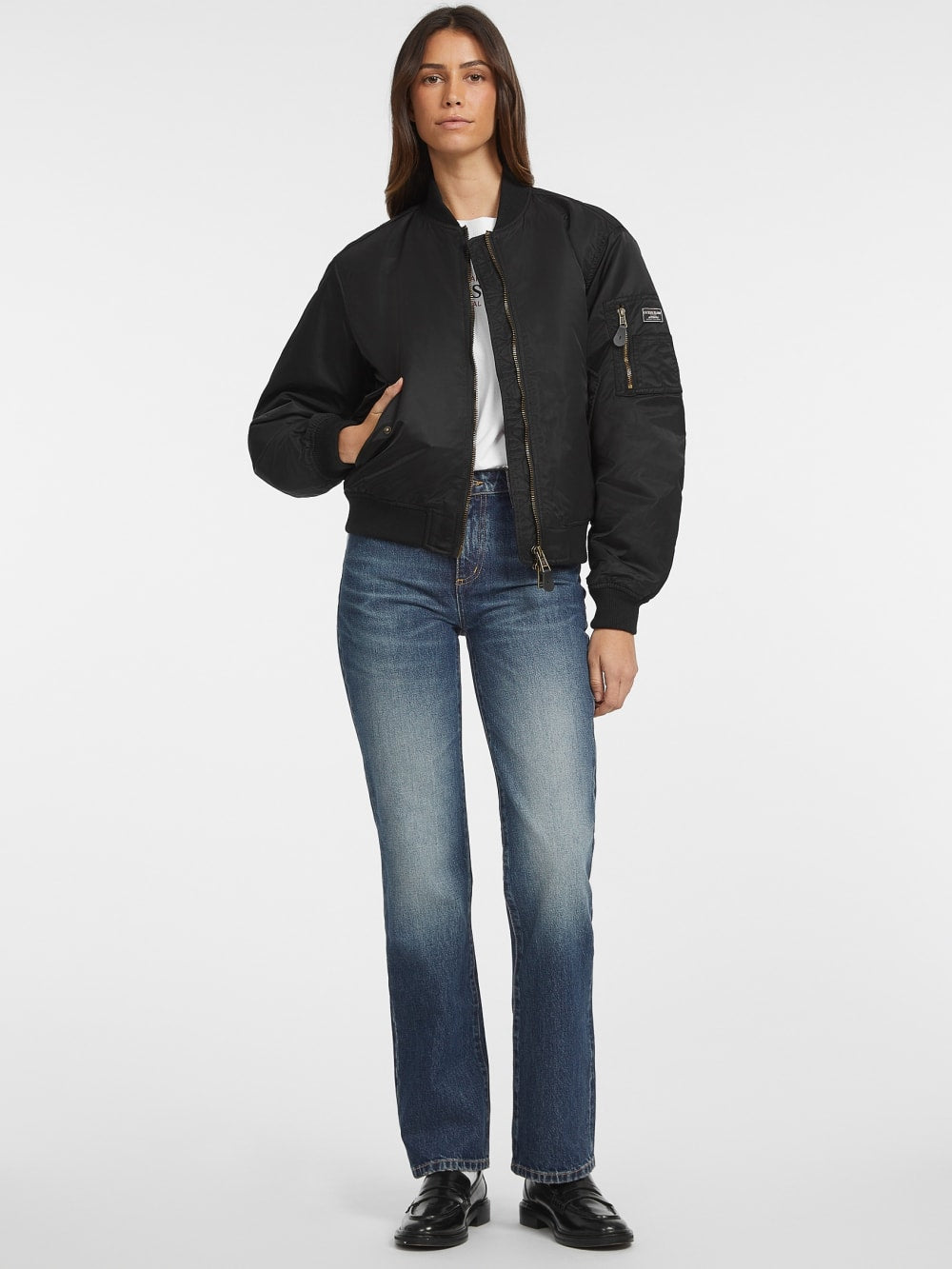 Nylon Bomber Jacket
