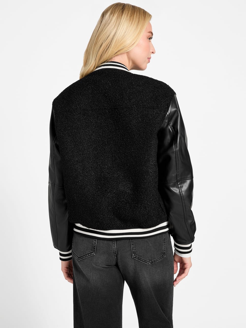 Eco Danielle Boucle Varsity Jacket