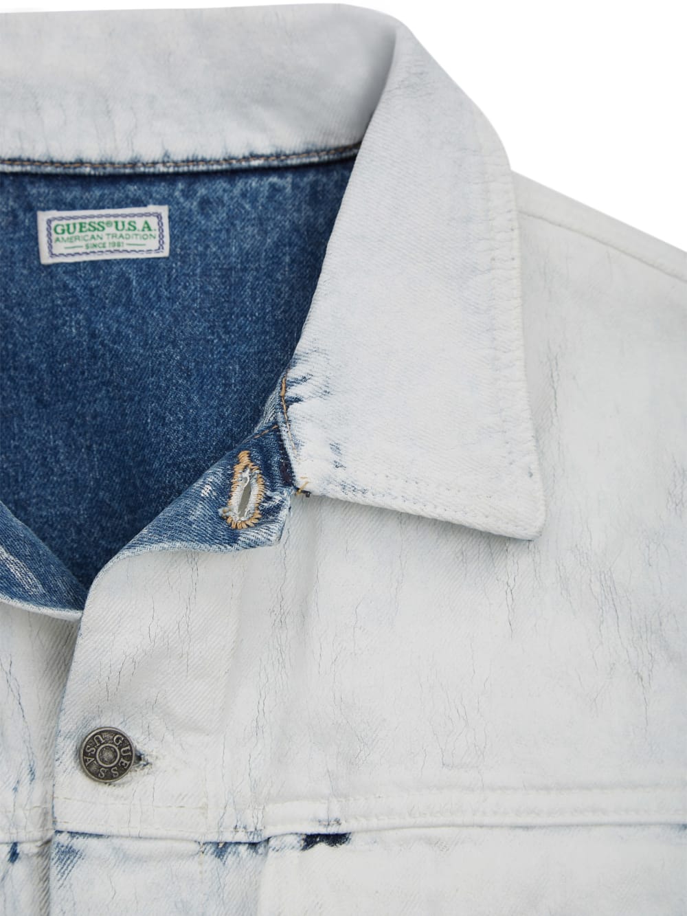 Painted Denim Fringe Jacket